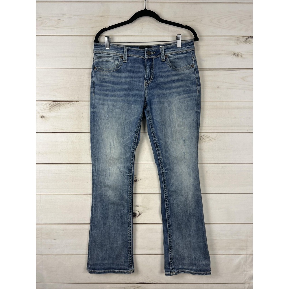Buckle Black Jeans Womens 27x32 Medium Wash Fit No.76 Bootcut Stretch Denim